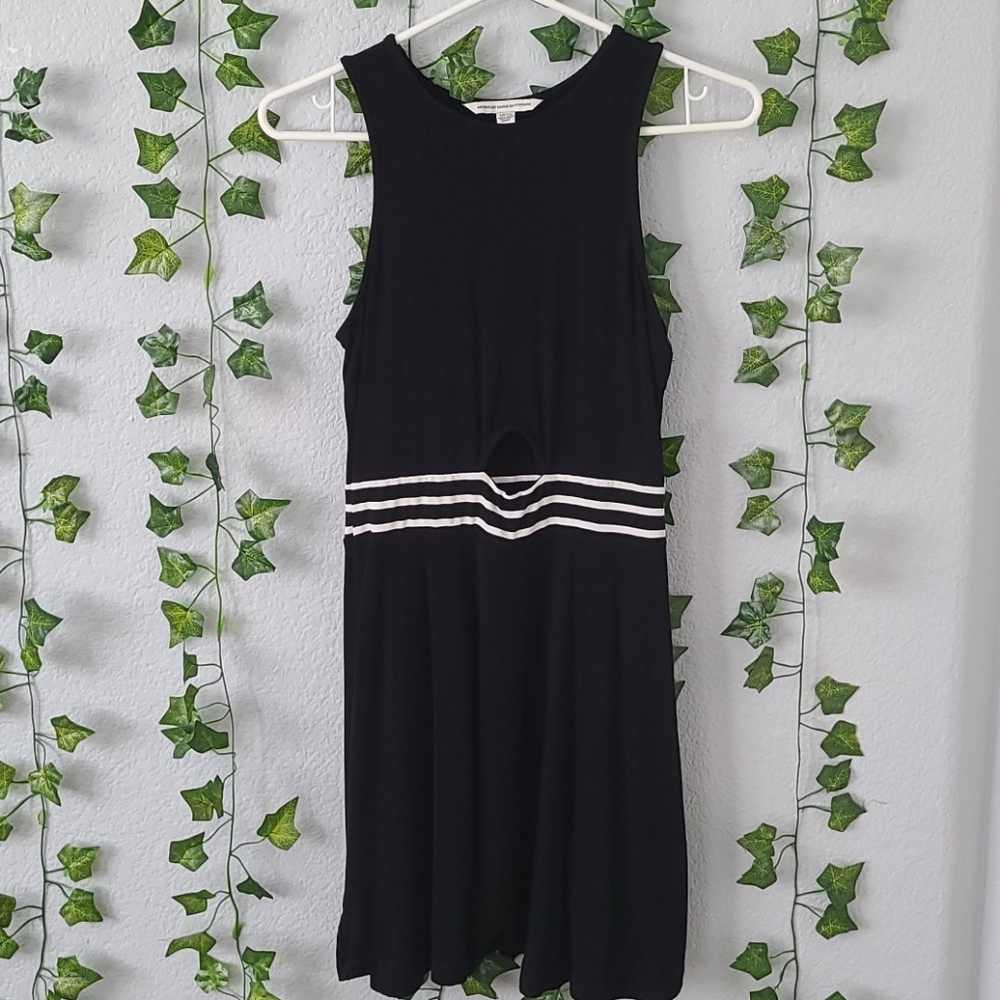 Black American Eagle dress with a cutout S